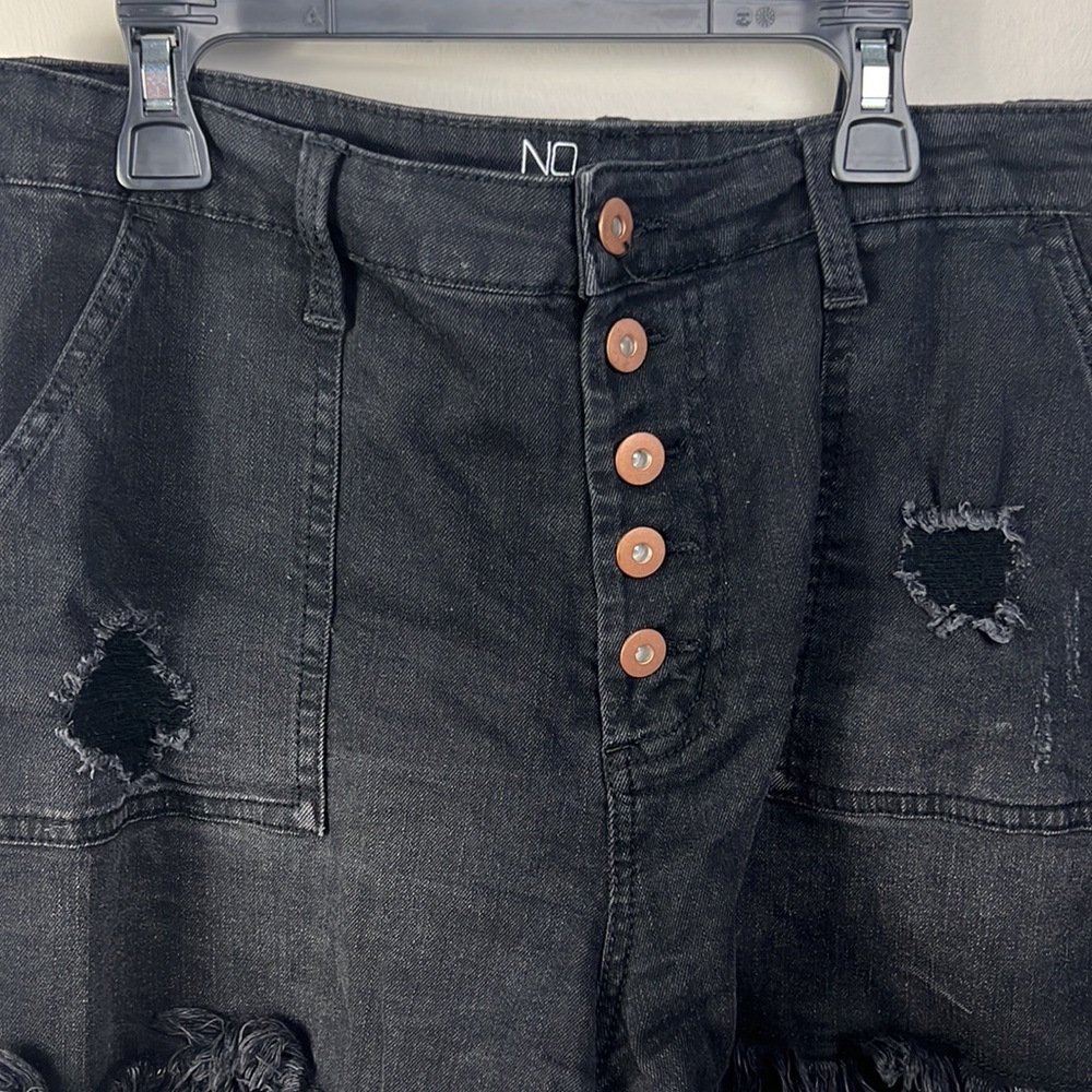 High Rise Denim Shorts - Picture 3 of 3